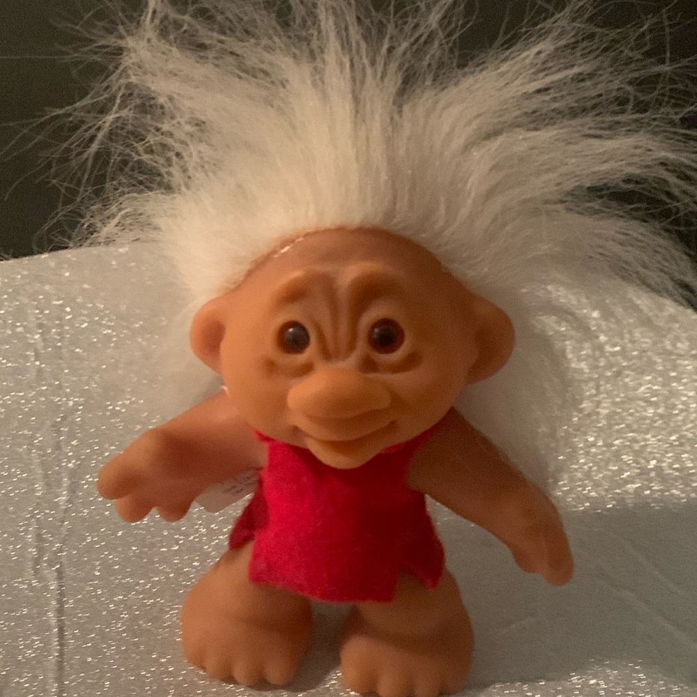 Thomas Dam Norfin troll 1977 vintage doll with tag